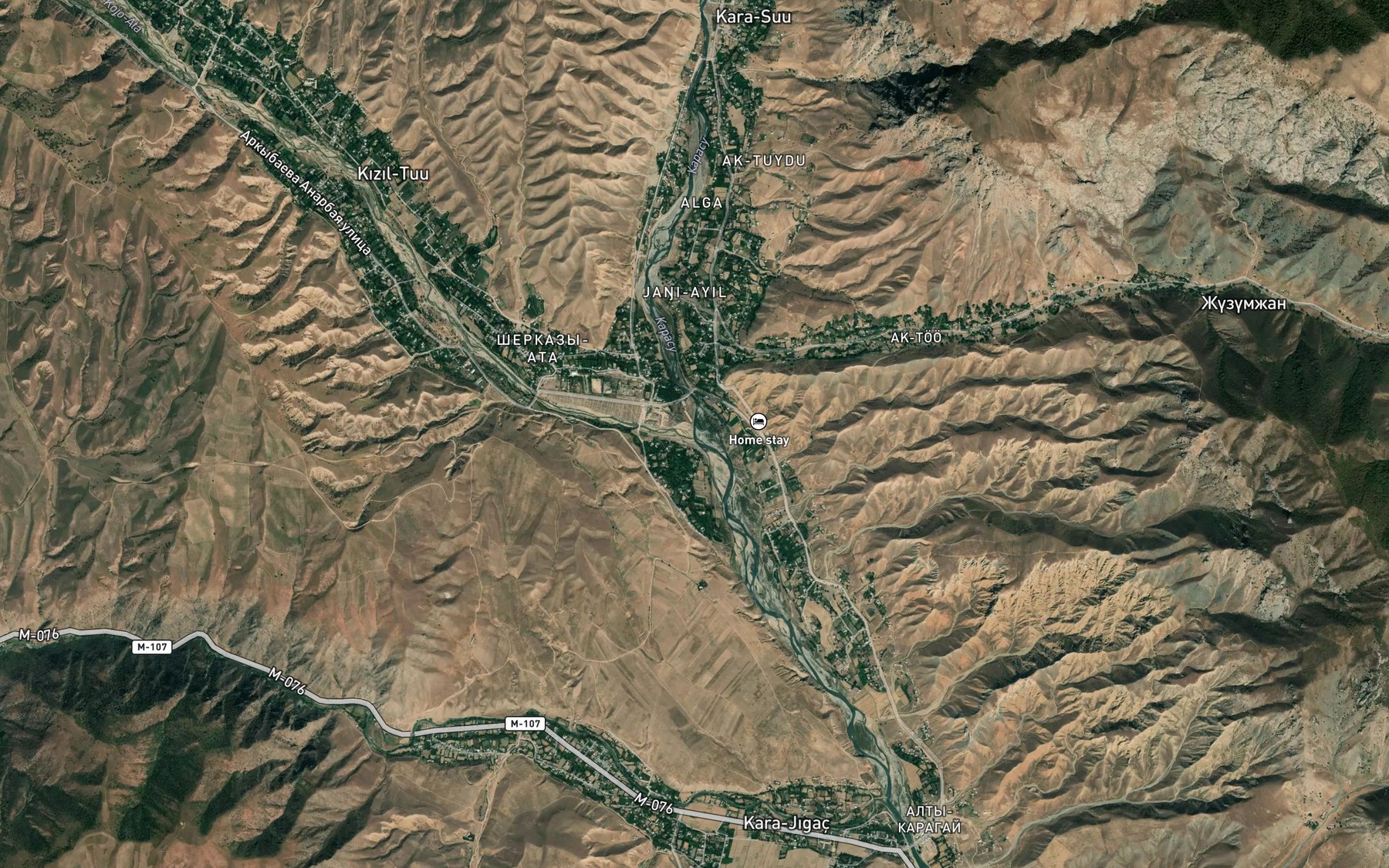 Satellite map of the Khodzhaata