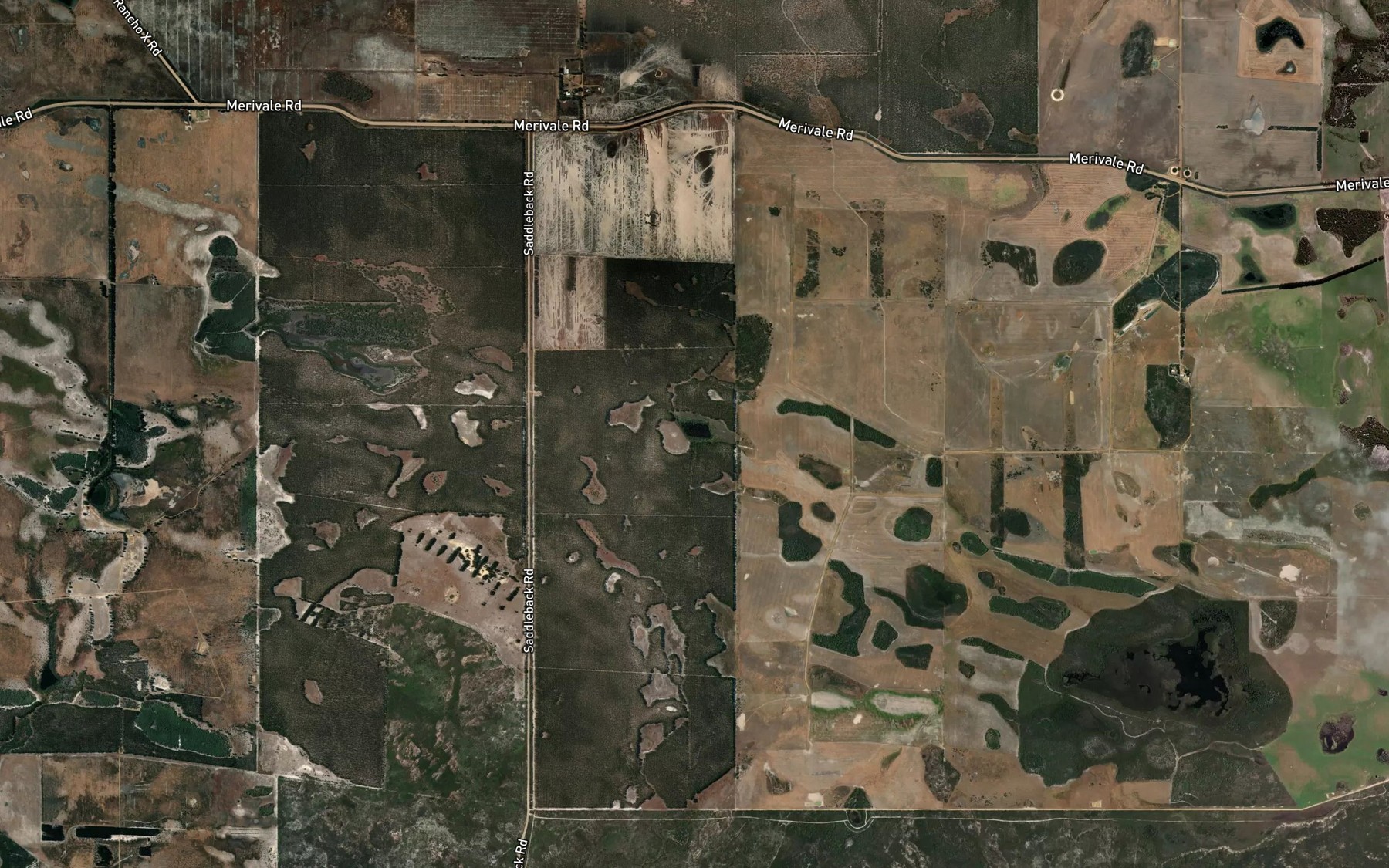 Satellite map of the Tarblong Lake
