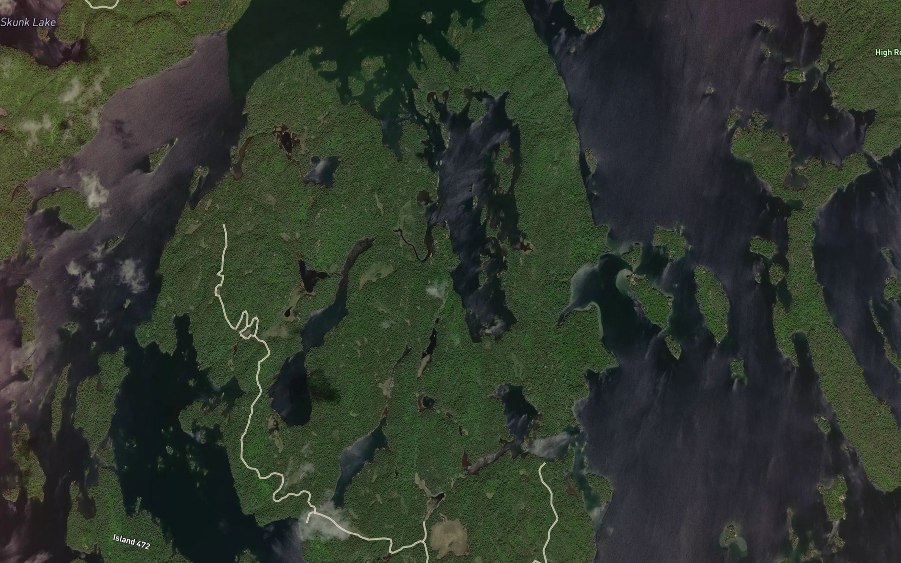 Satellite map of the Island Bay