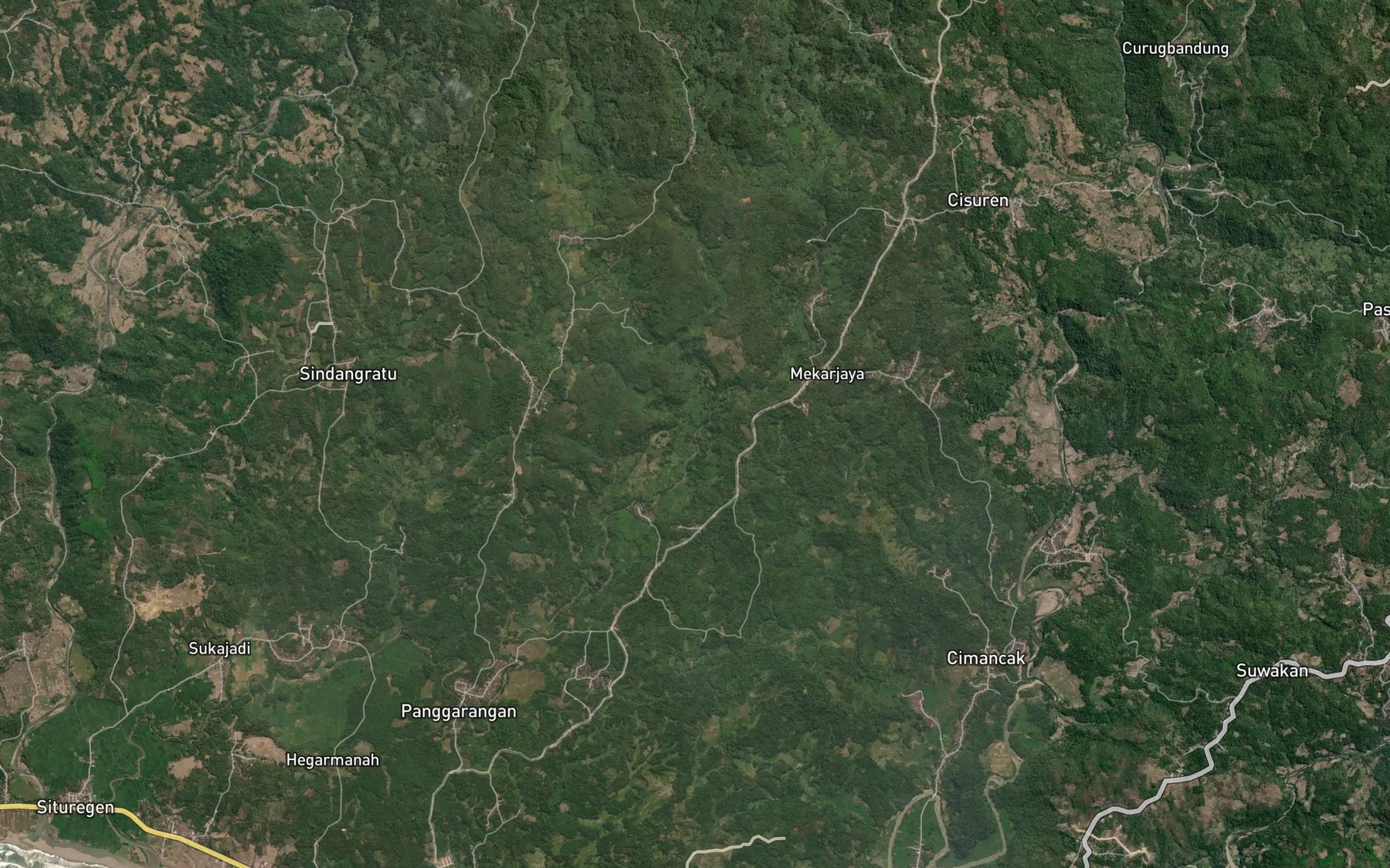 Satellite map of the Ci Lubang