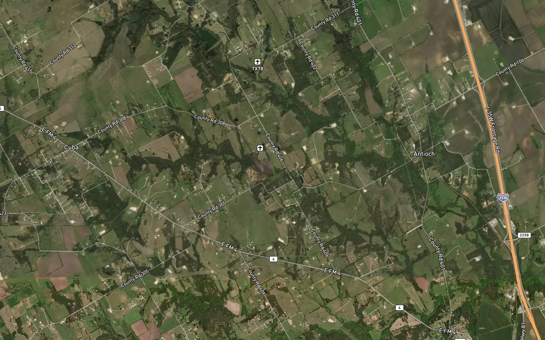 Satellite map of the Soil Conservation Service Site 59 Reservoir