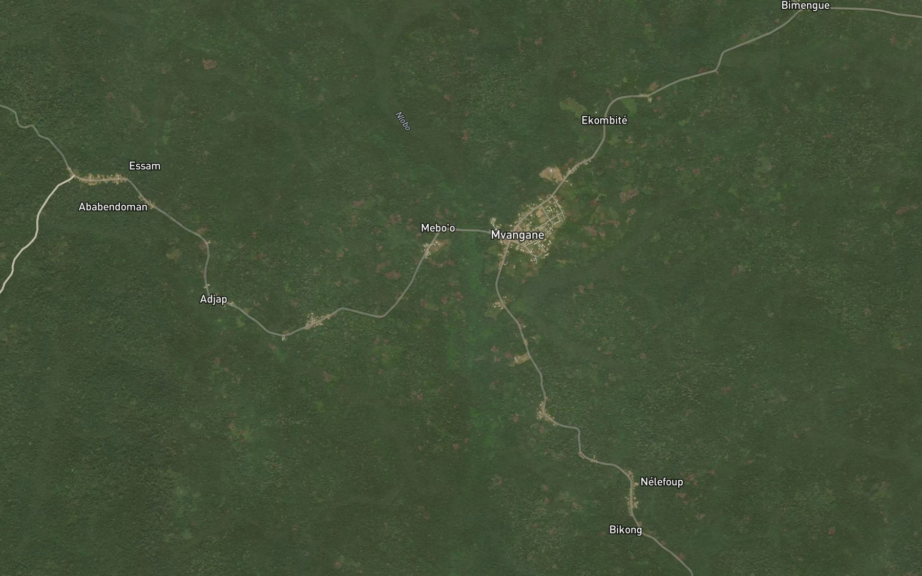 Satellite map of the Kong