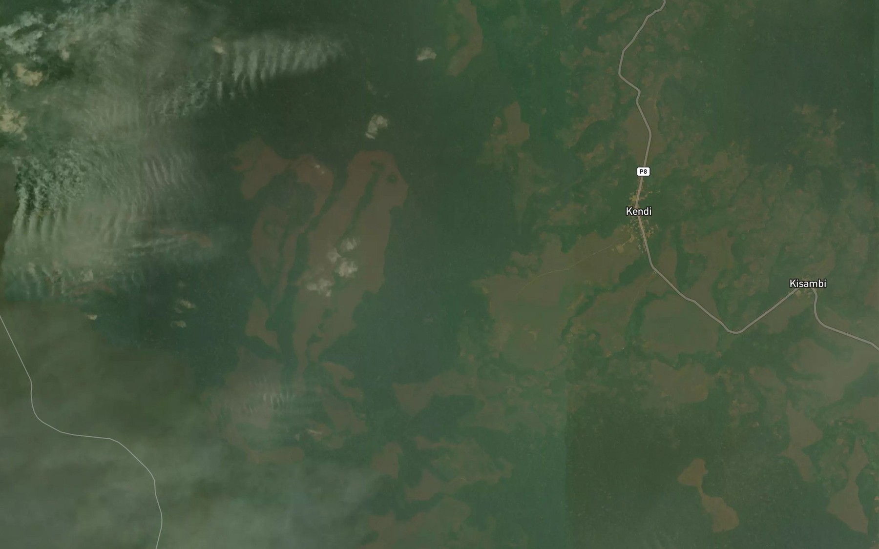 Satellite map of the Biongo