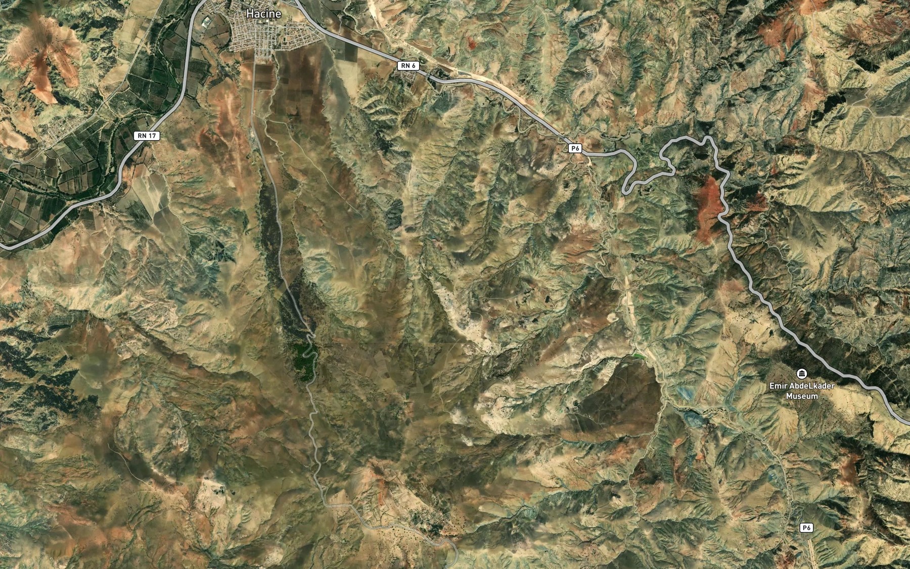 Satellite map of the Ain Lahlou