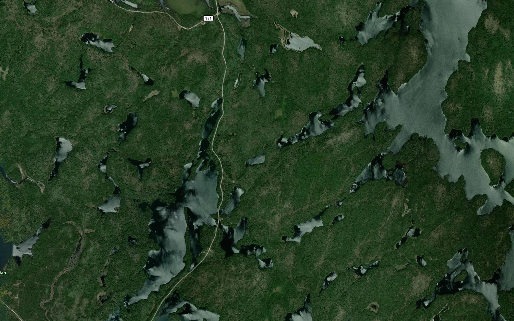 Satellite map of the Lac Efrit