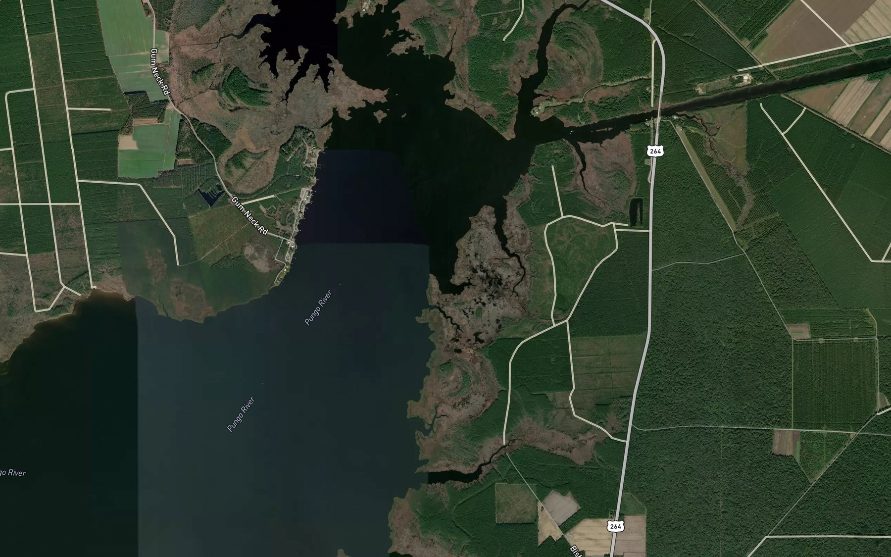 Satellite map of the Poster Creek
