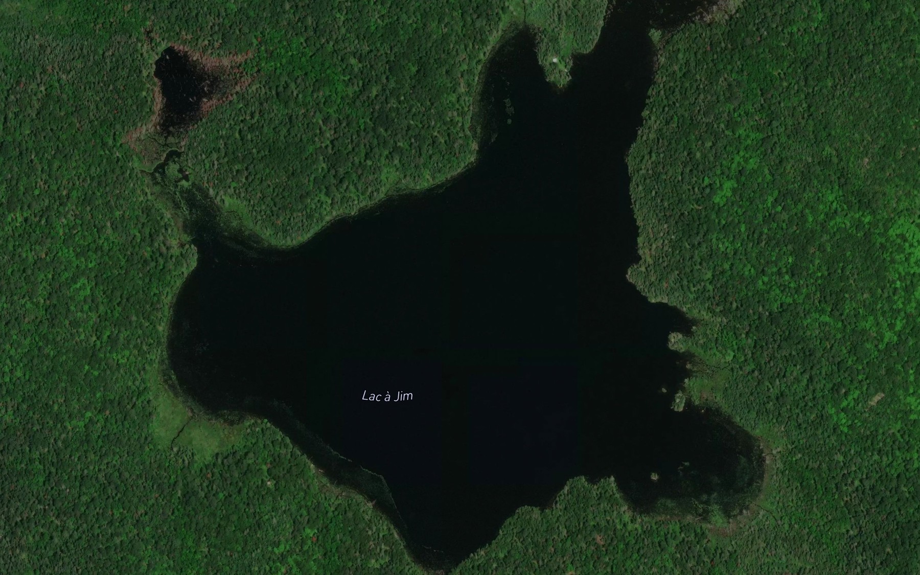 Satellite map of the Lac a Jim