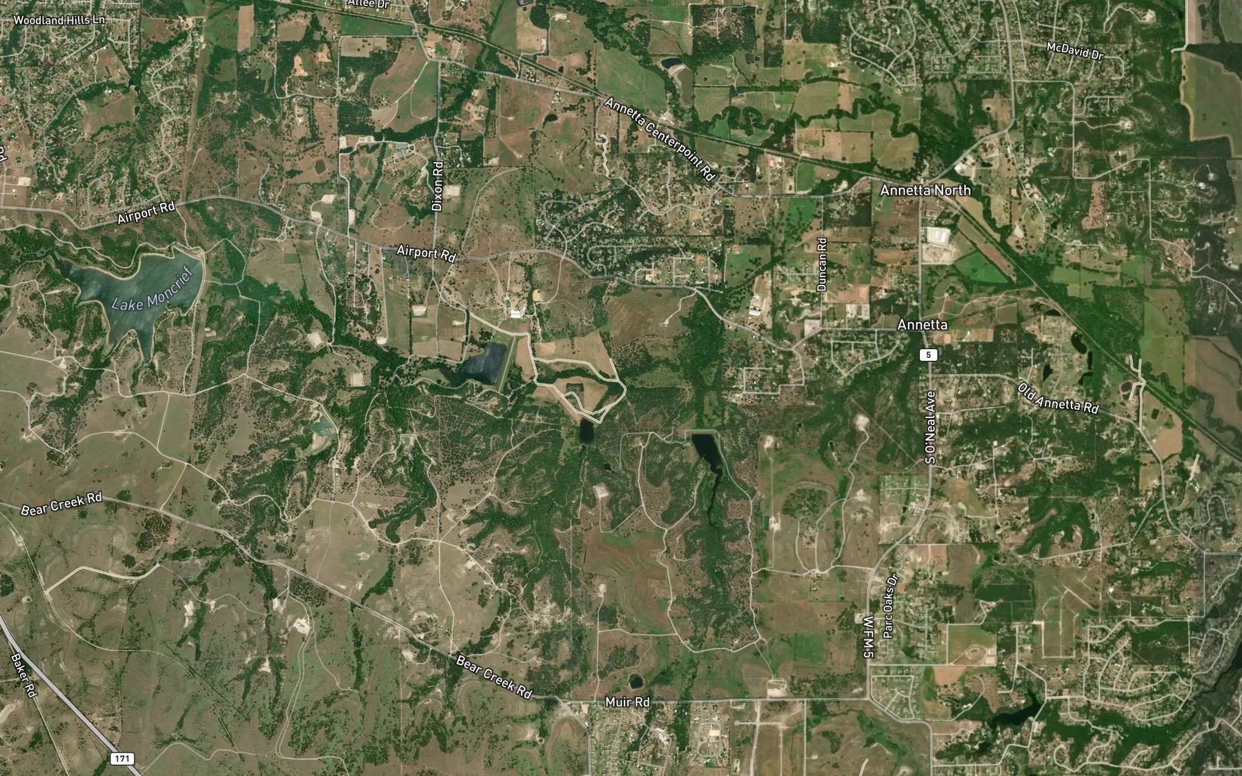 Satellite map of the Heiffel Branch