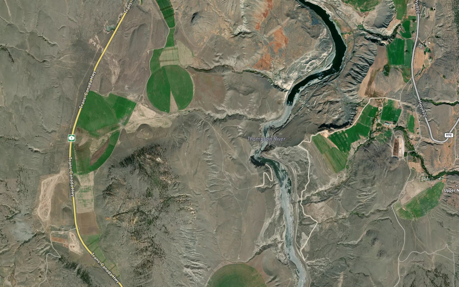 Satellite map of the Minaberriet Creek