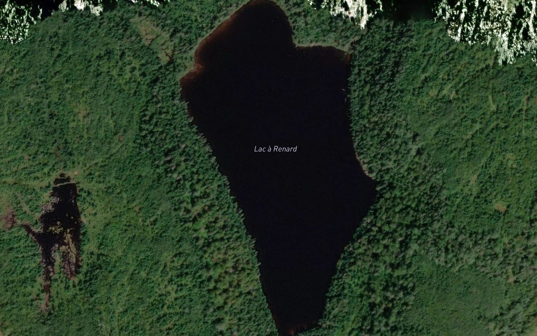 Satellite map of the Lac a Renard