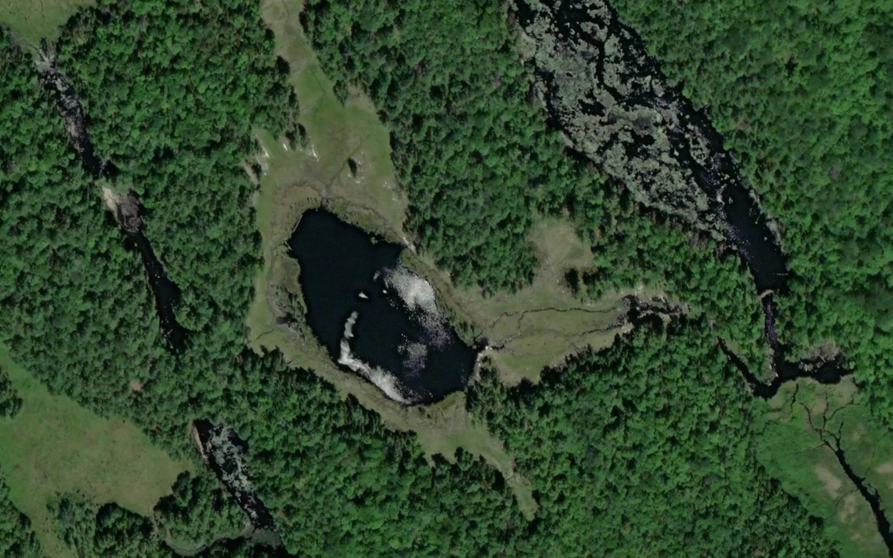 Satellite map of the Moth Lake