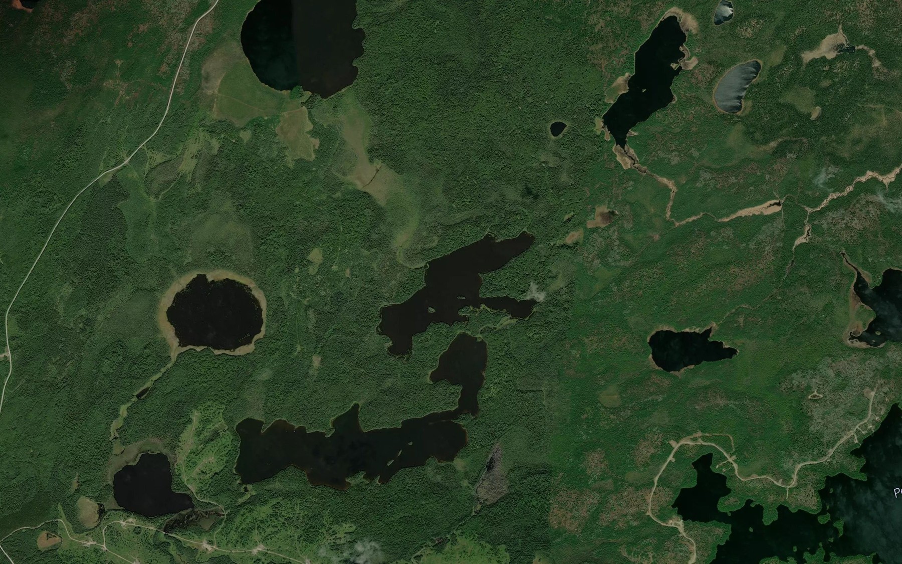 Satellite map of the Gessie Lake