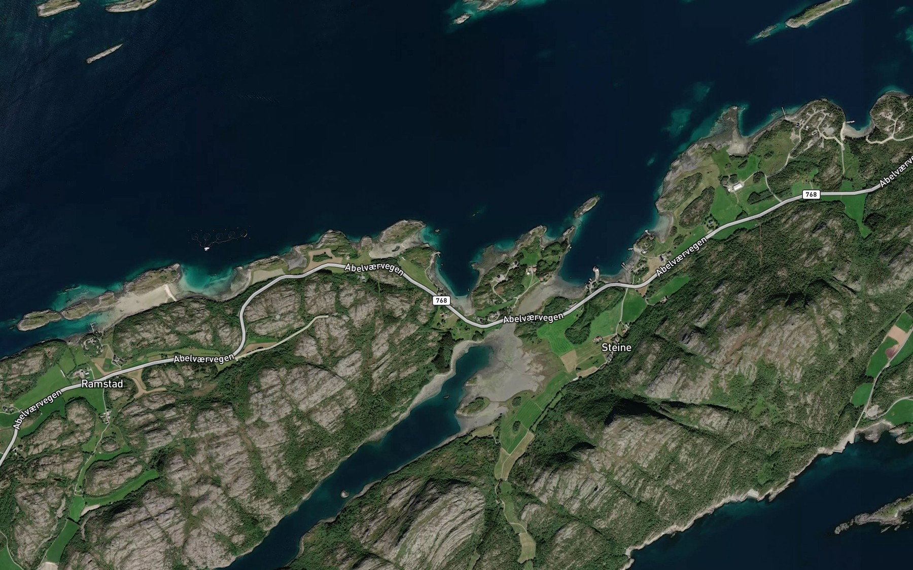Satellite map of the Gildevangbukta