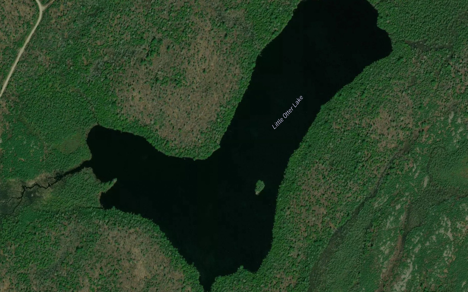 Satellite map of the Little Otter Lake