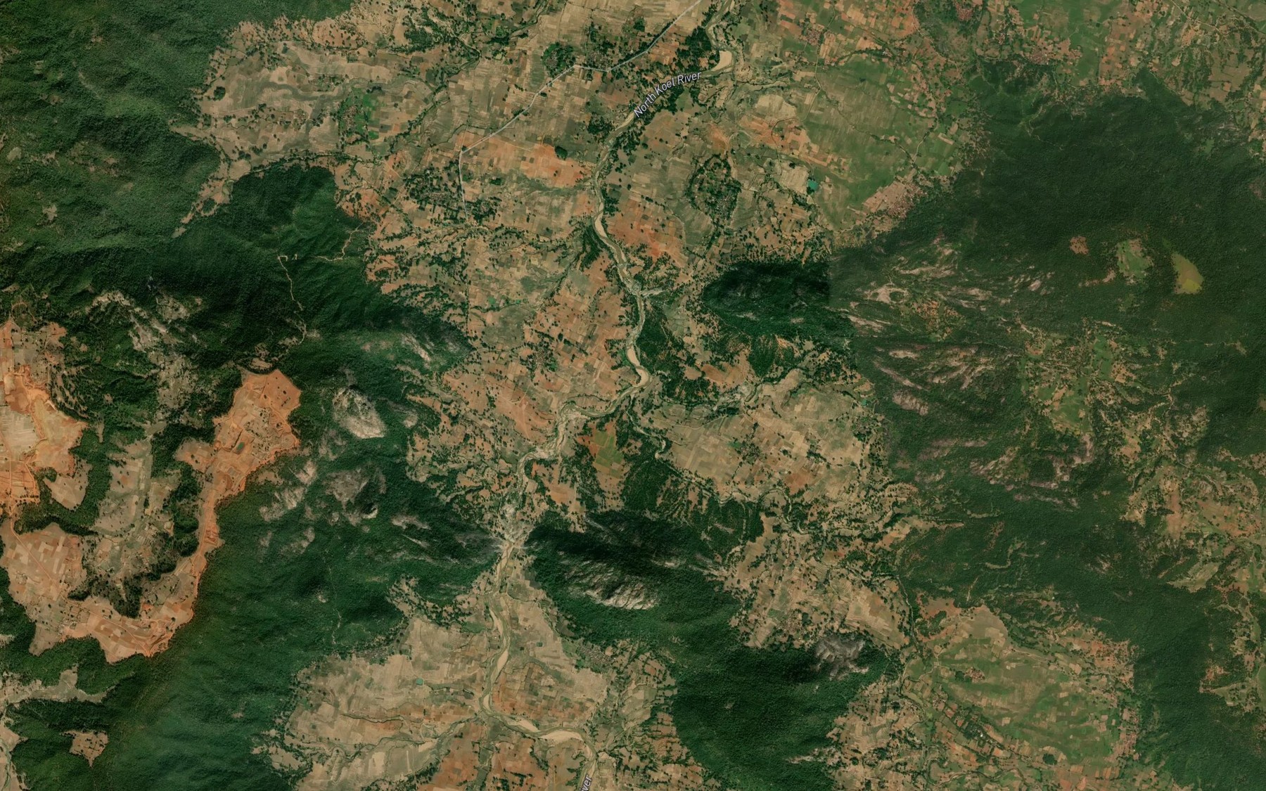 Satellite map of the Jowa Nadi