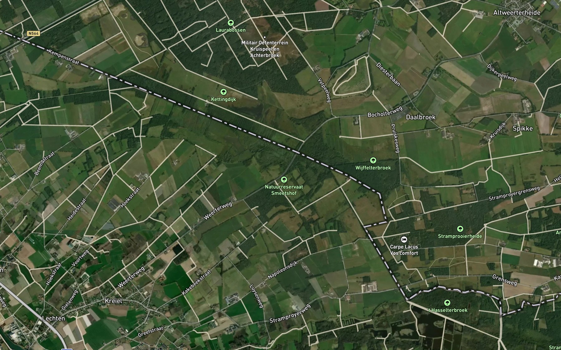 Satellite map of the Rietbeek