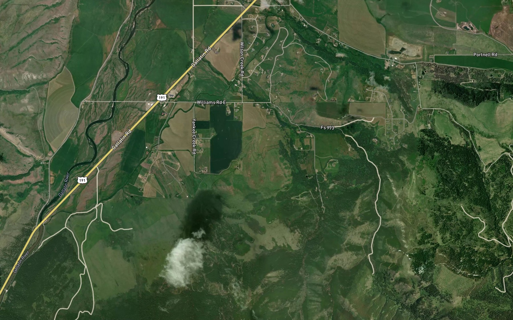 Satellite map of the Reese Ditch