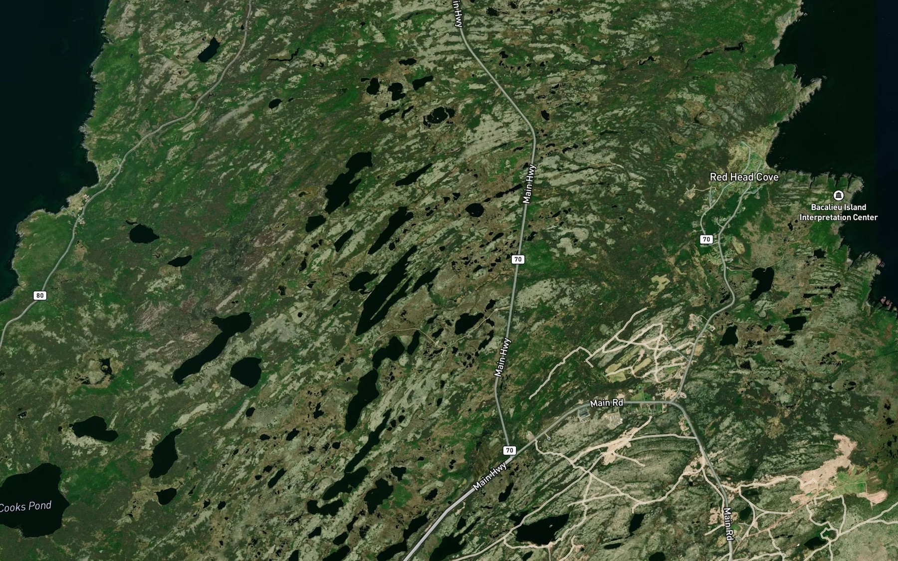 Satellite map of the Billy Emberleys Pond