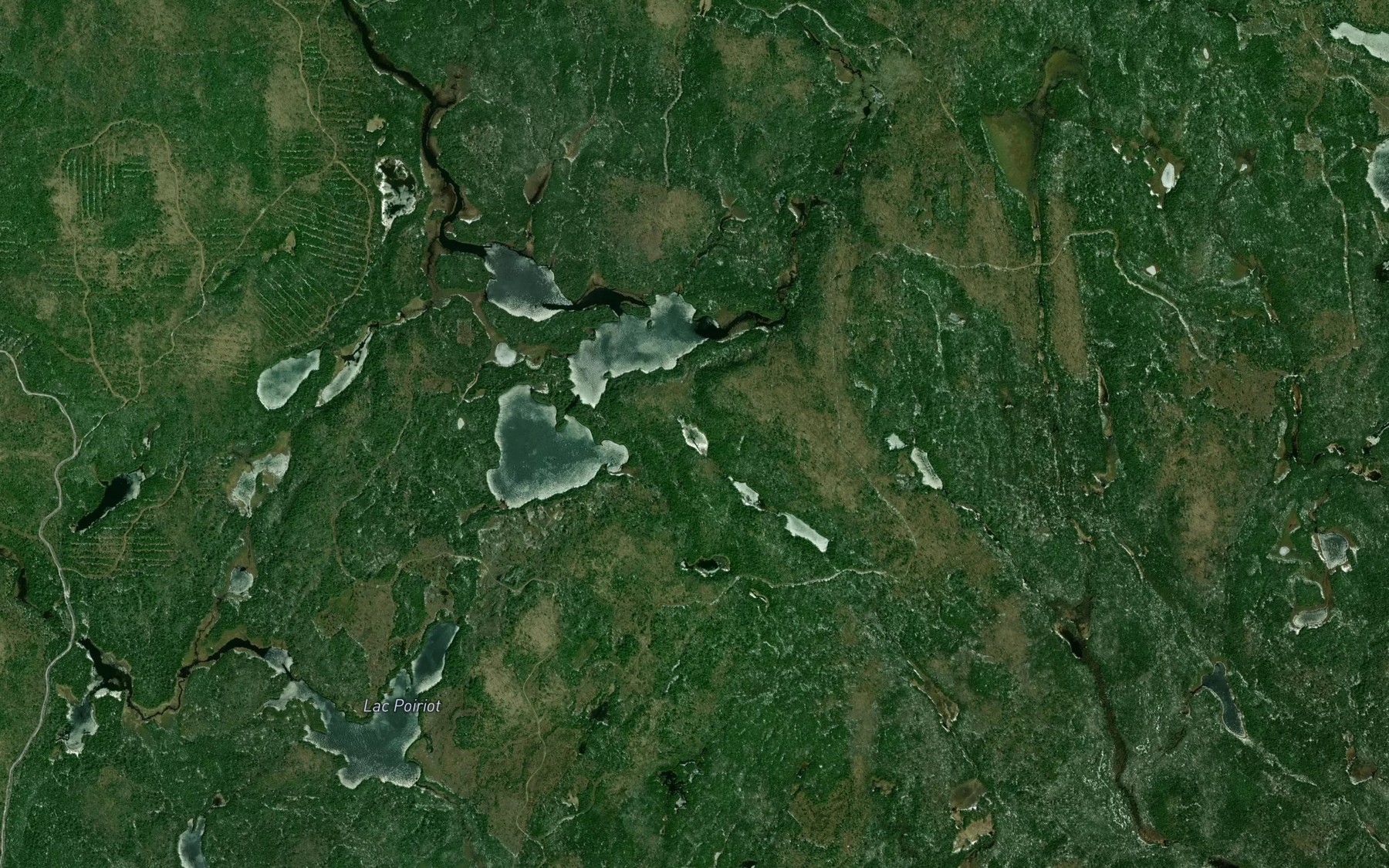 Satellite map of the Lac Johnston