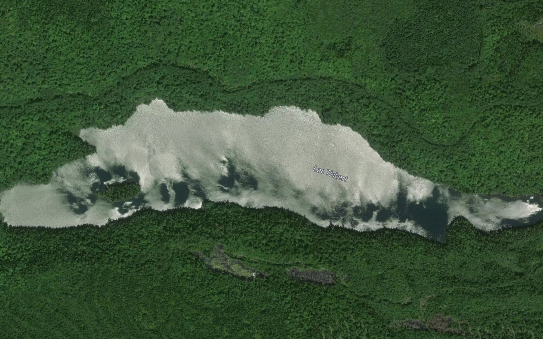 Satellite map of the Lac Thibert