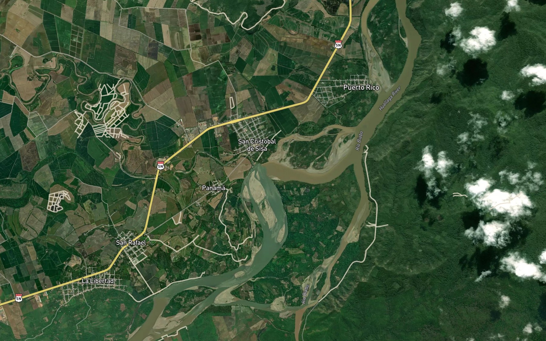 Satellite map of the Rio Sisa