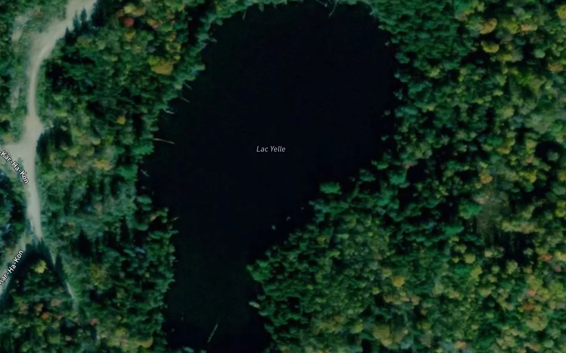 Satellite map of the Lac Yelle