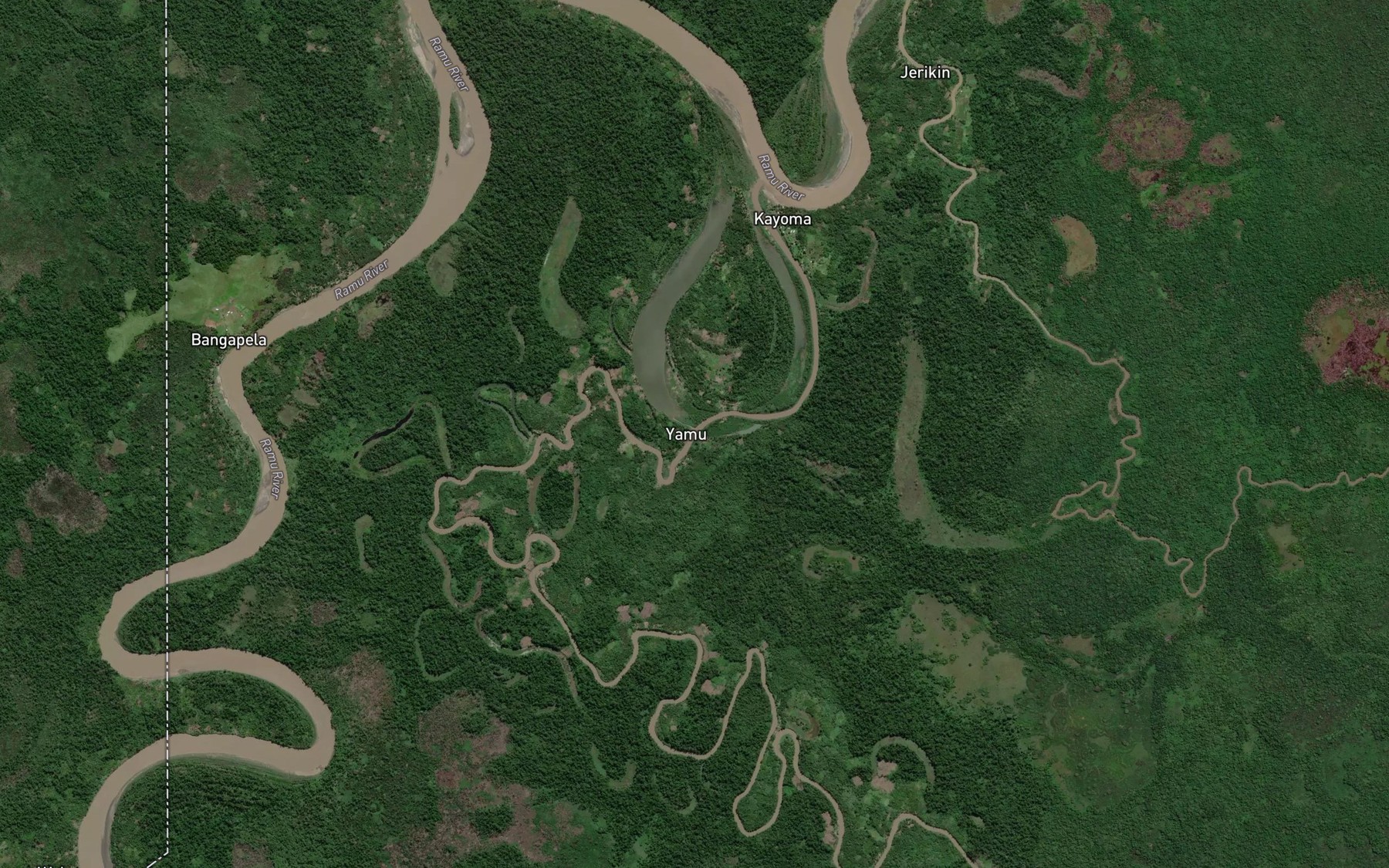 Satellite map of the Guam River