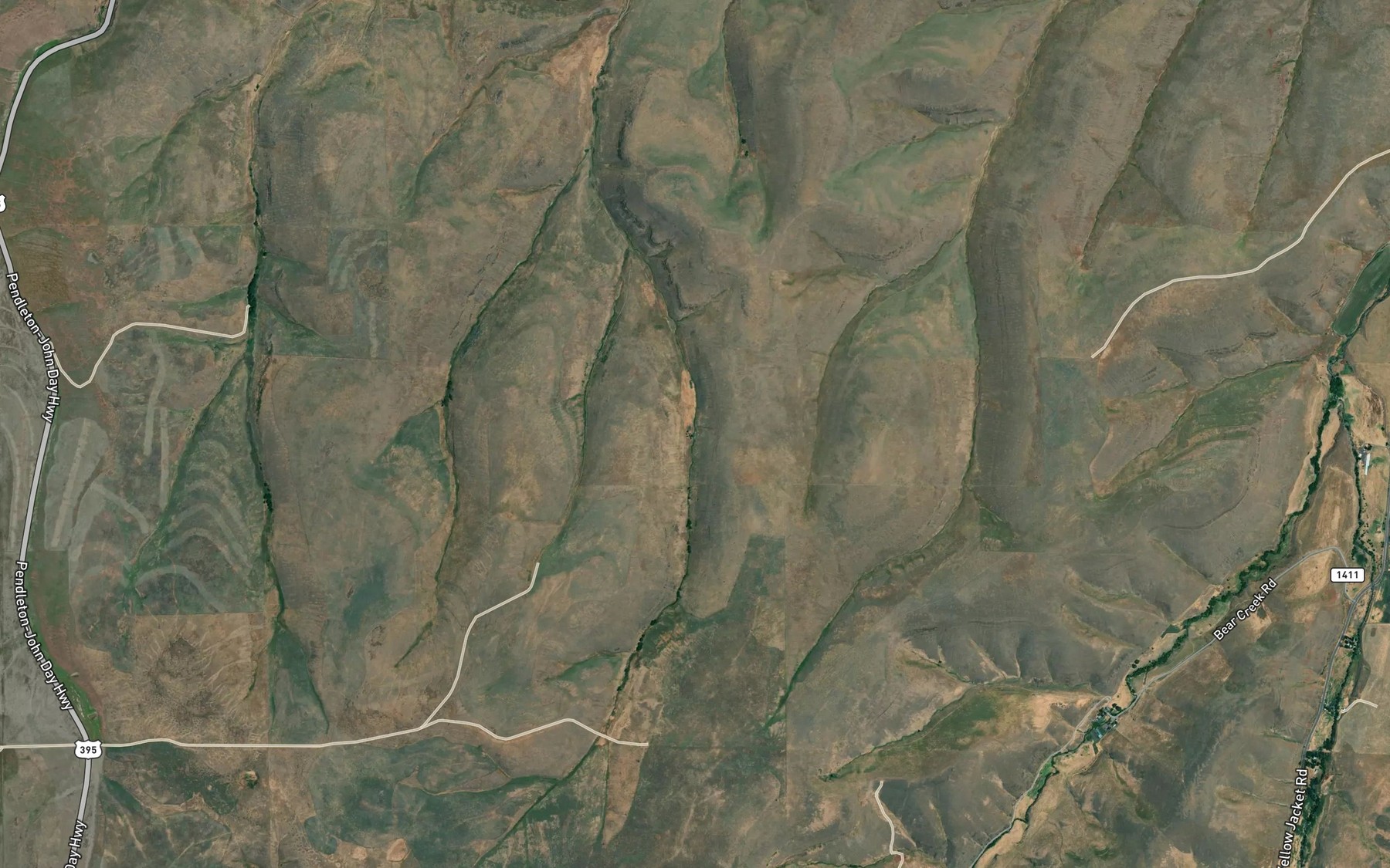 Satellite map of the Middle Rugg Spring