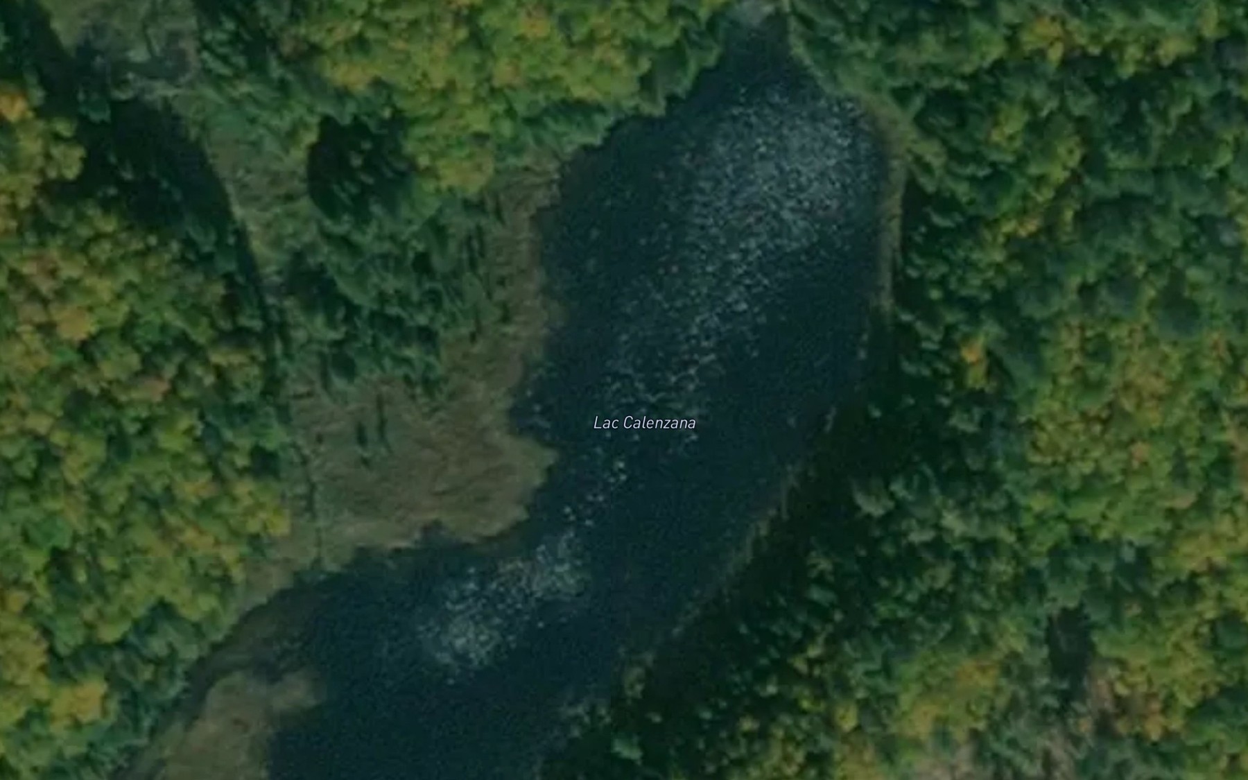 Satellite map of the Lac Calenzana