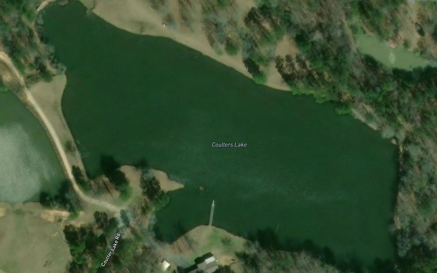 Satellite map of the Coulters Lake