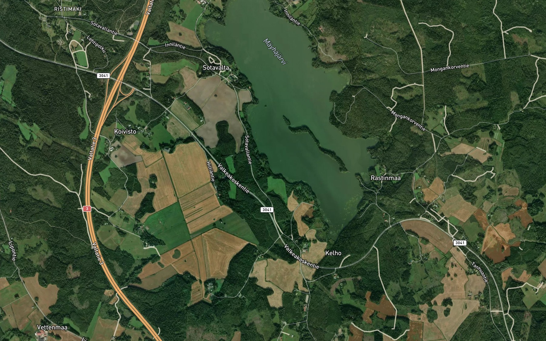 Satellite map of the Myyralahti
