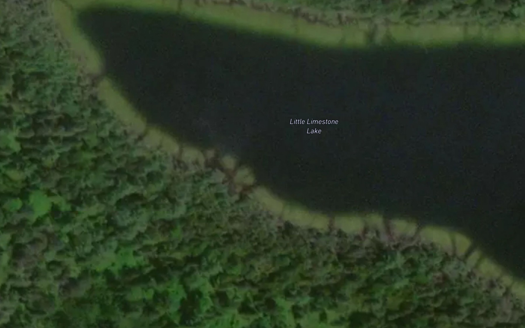 Satellite map of the Little Limestone Lake