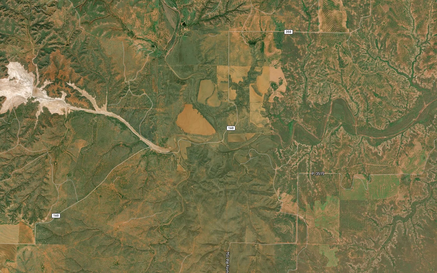 Satellite map of the Short Croton Creek