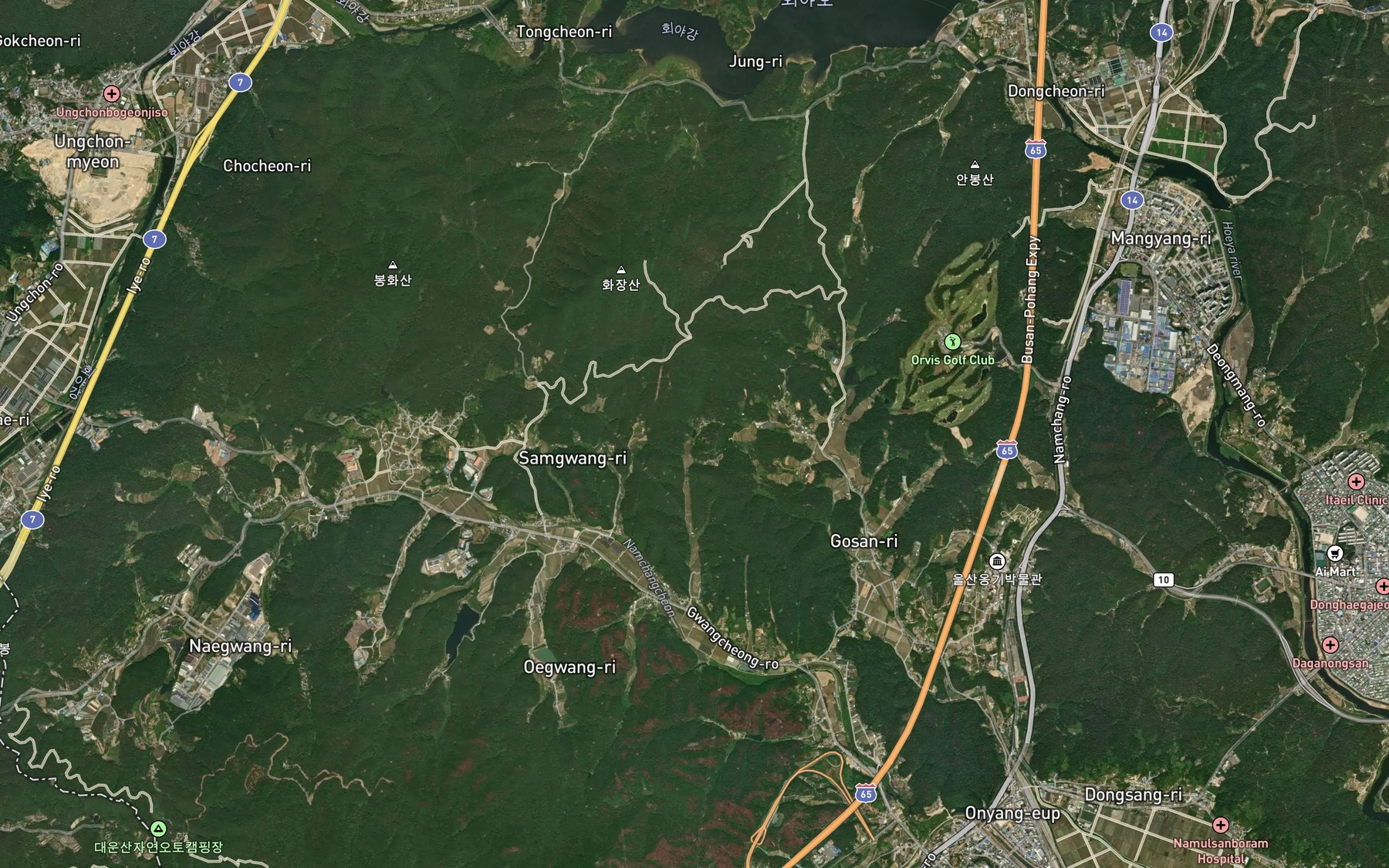 Satellite map of the Geumjeongsoryuji