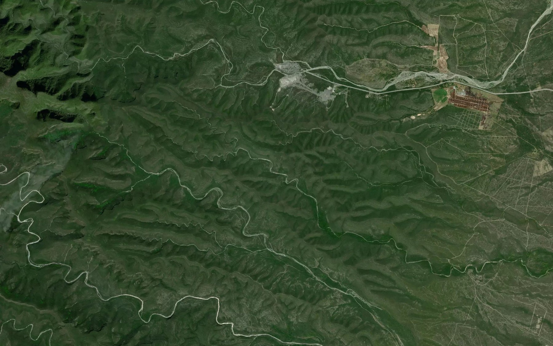Satellite map of the Canada Los Olmos