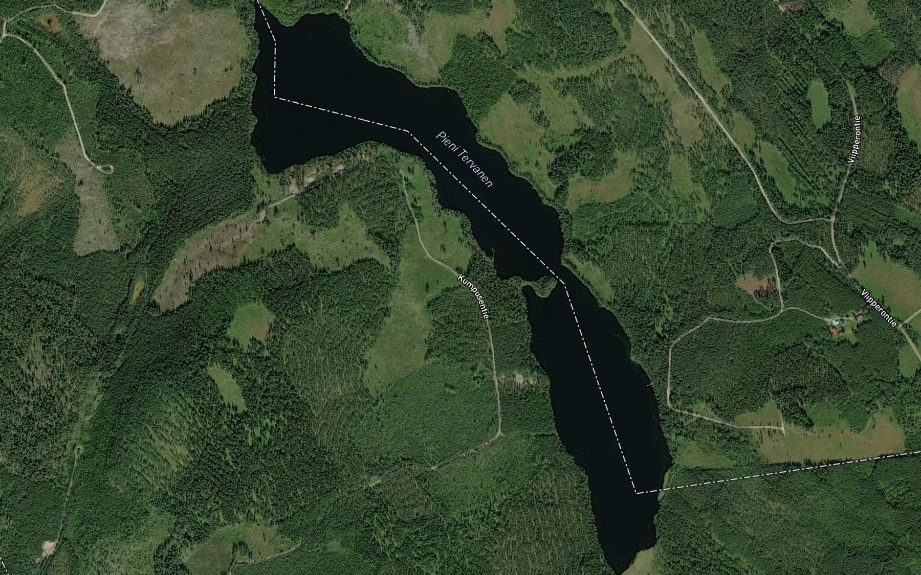 Satellite map of the Luodelahti