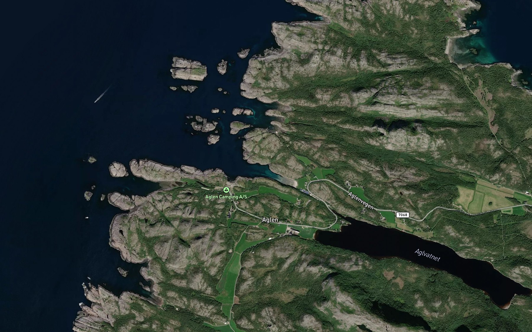 Satellite map of the Jovika