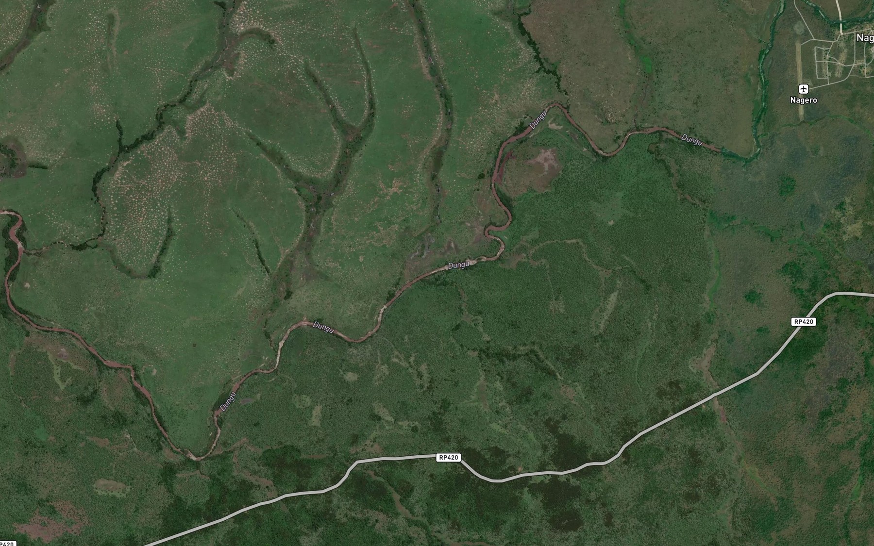 Satellite map of the Nabagu