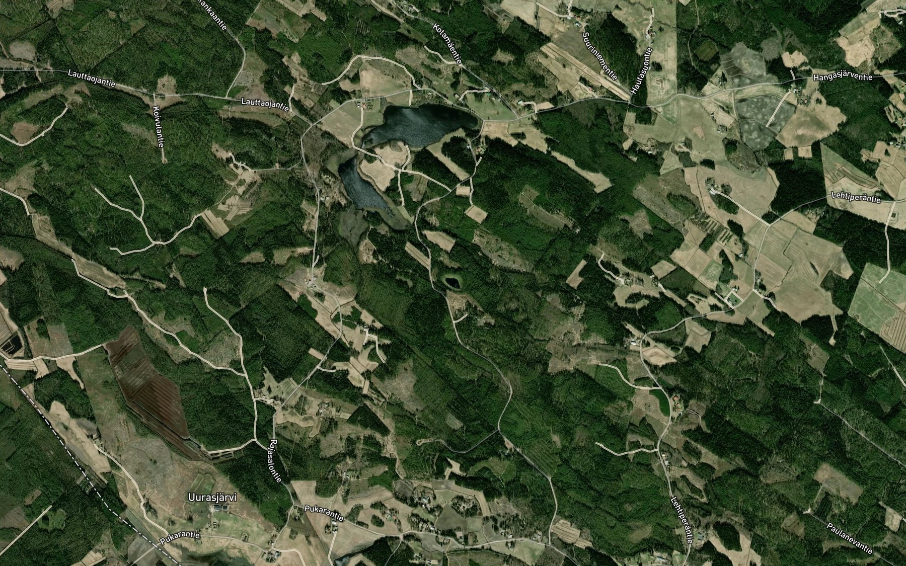 Satellite map of the Pihkolampi