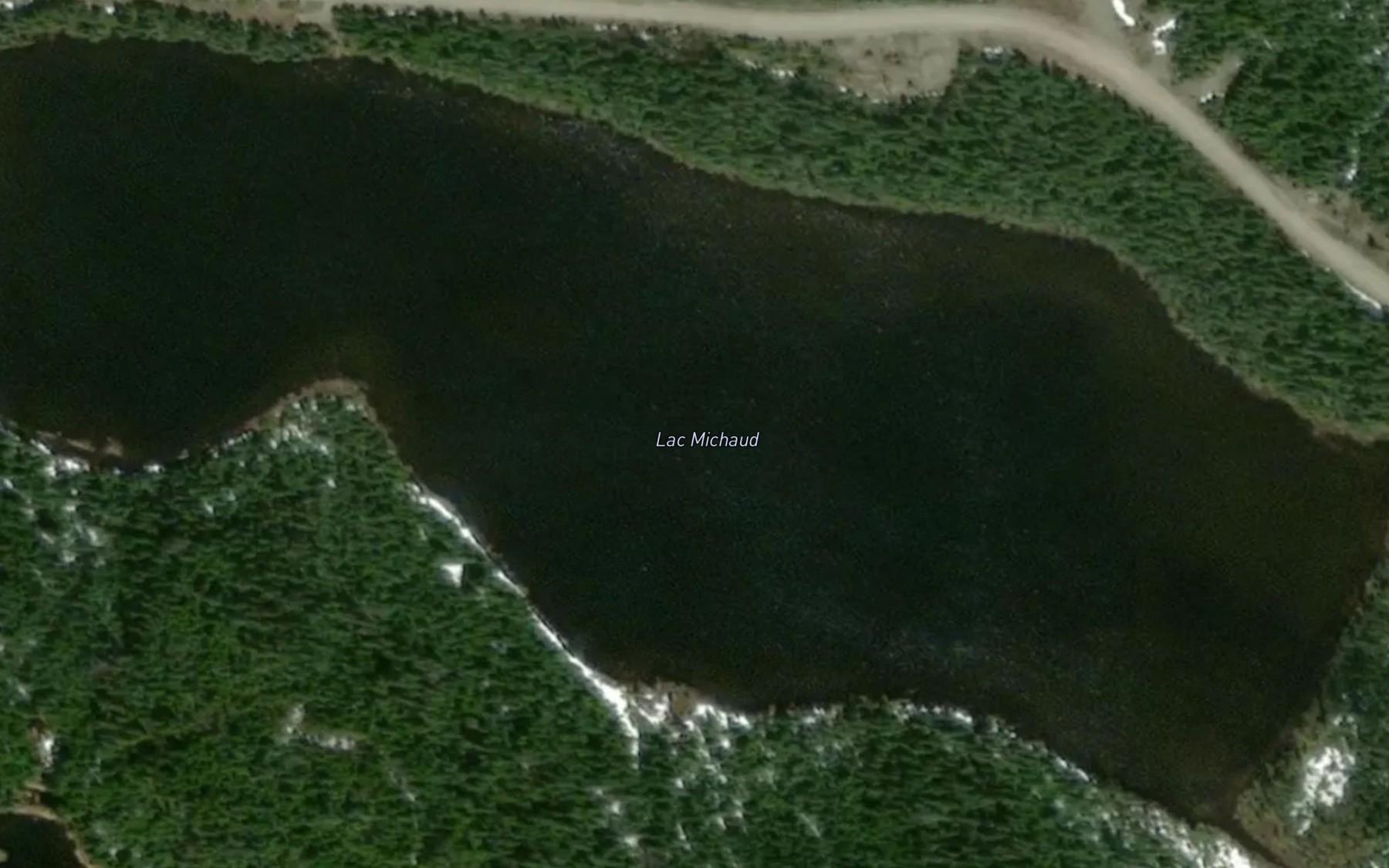 Satellite map of the Lac Michaud
