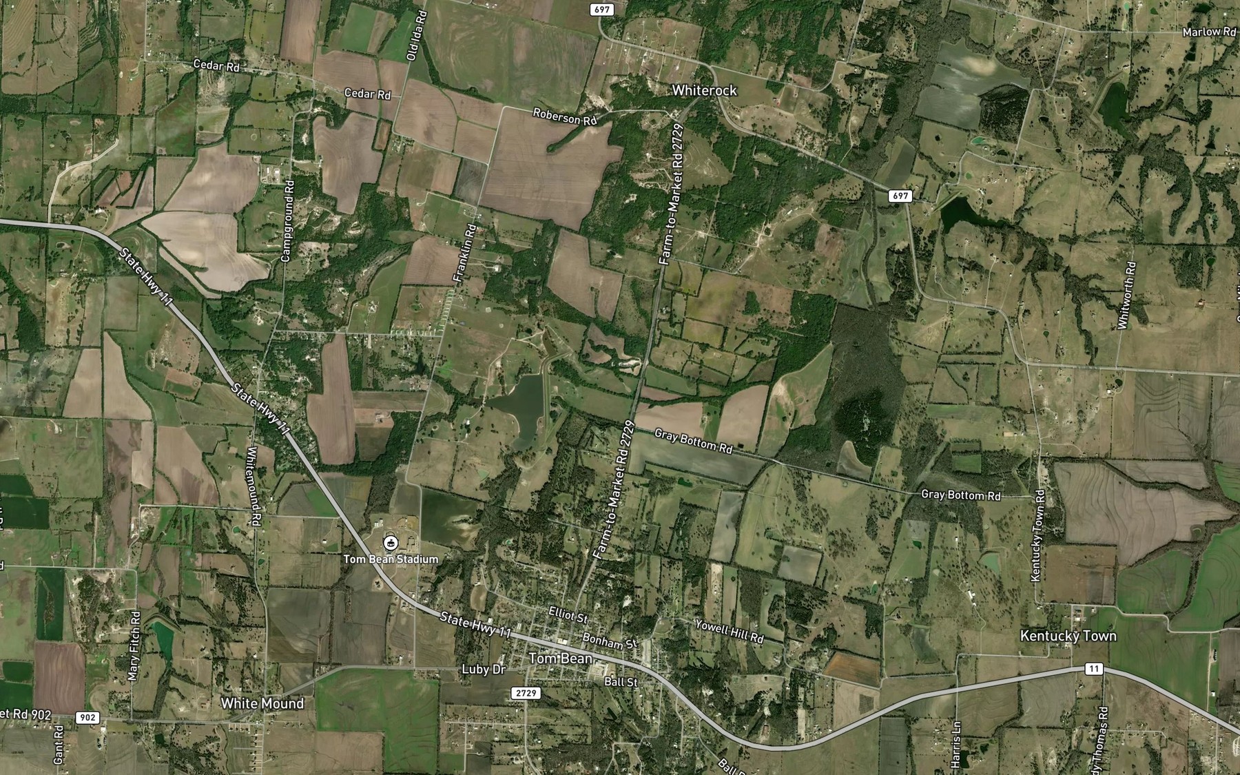 Satellite map of the Soil Conservation Service Site 26 Reservoir