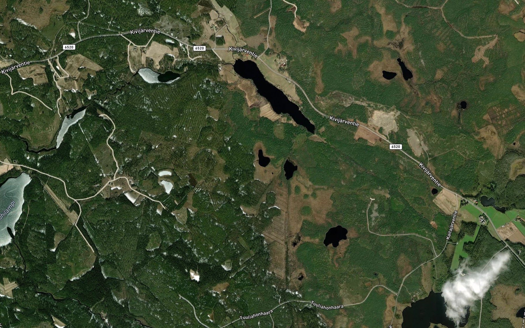 Satellite map of the Jarvenpaalammit