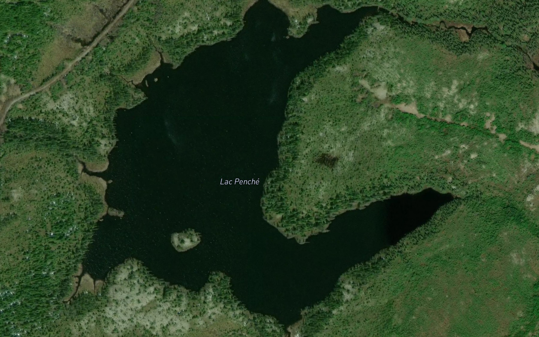 Satellite map of the Lac Penche