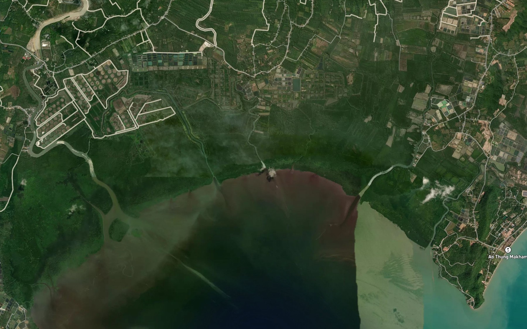 Satellite map of the Khlong Nong Samet