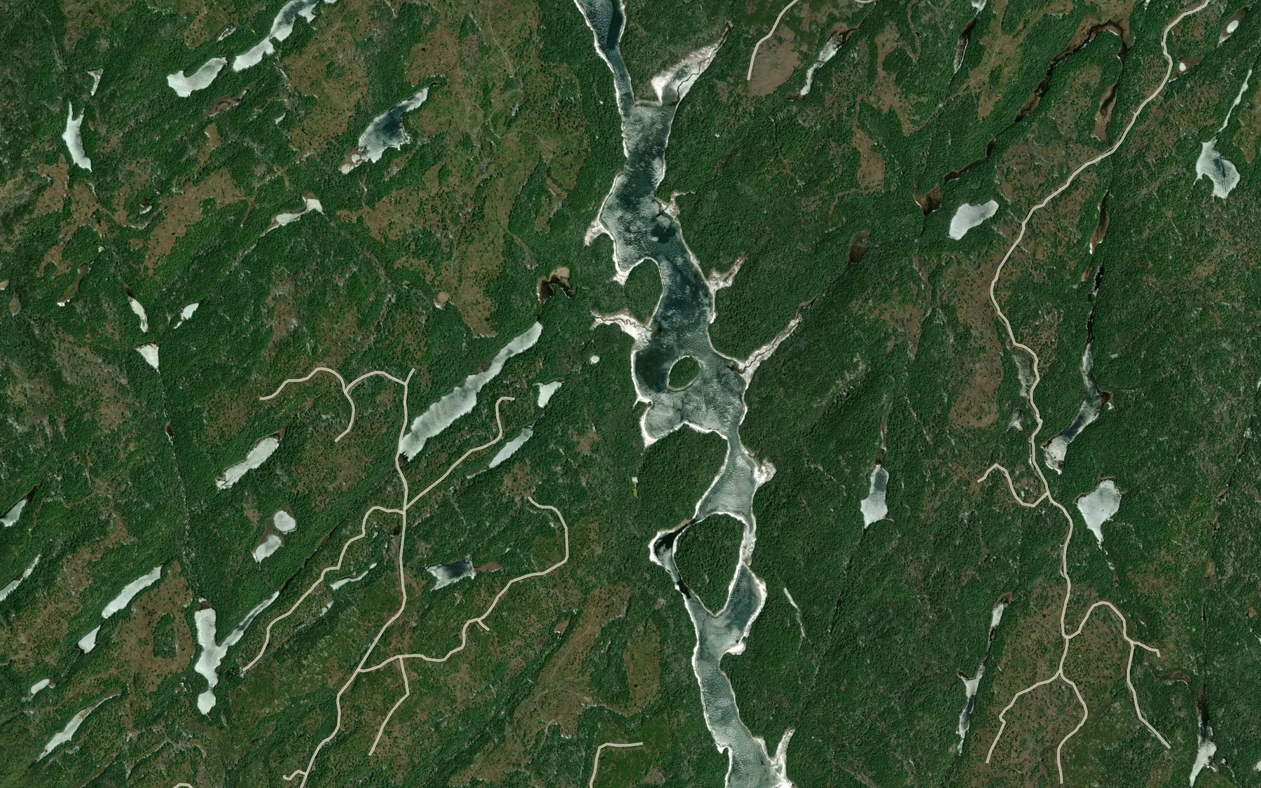 Satellite map of the Seven Mile Bay
