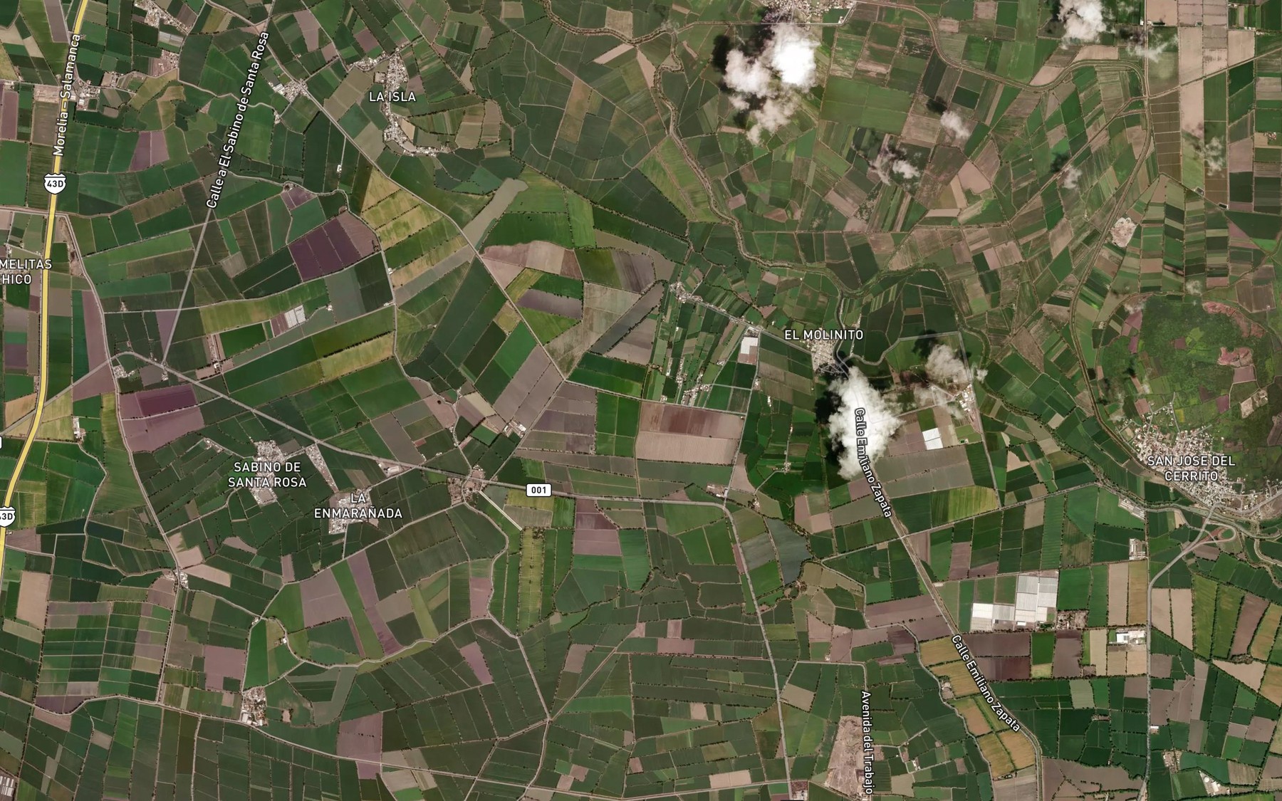 Satellite map of the La Isla