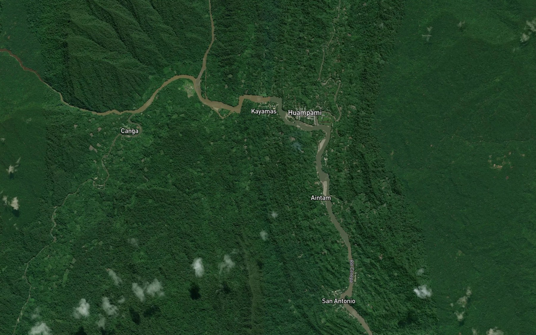 Satellite map of the Huallampama
