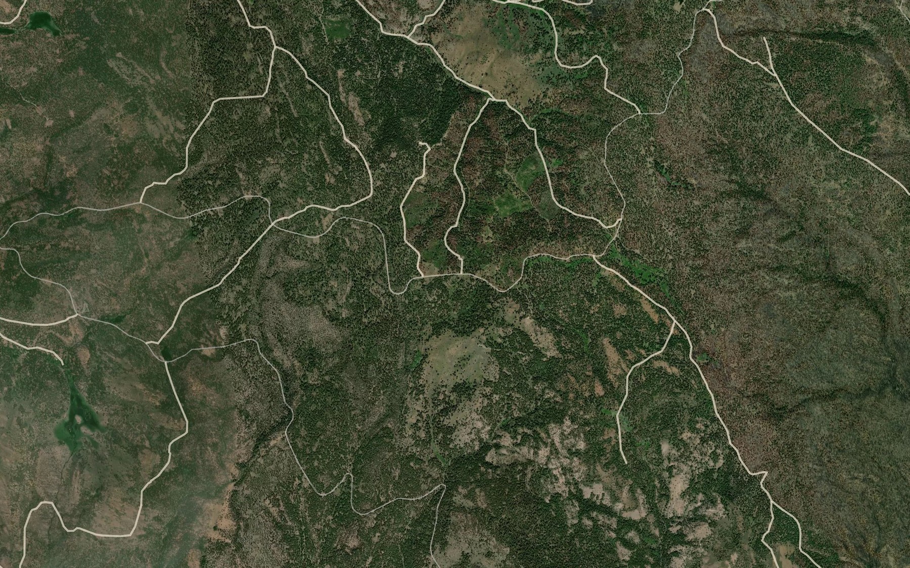 Satellite map of the Parker Spring