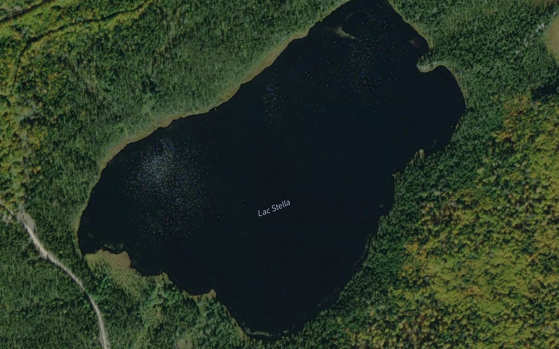 Satellite map of the Lac Stella