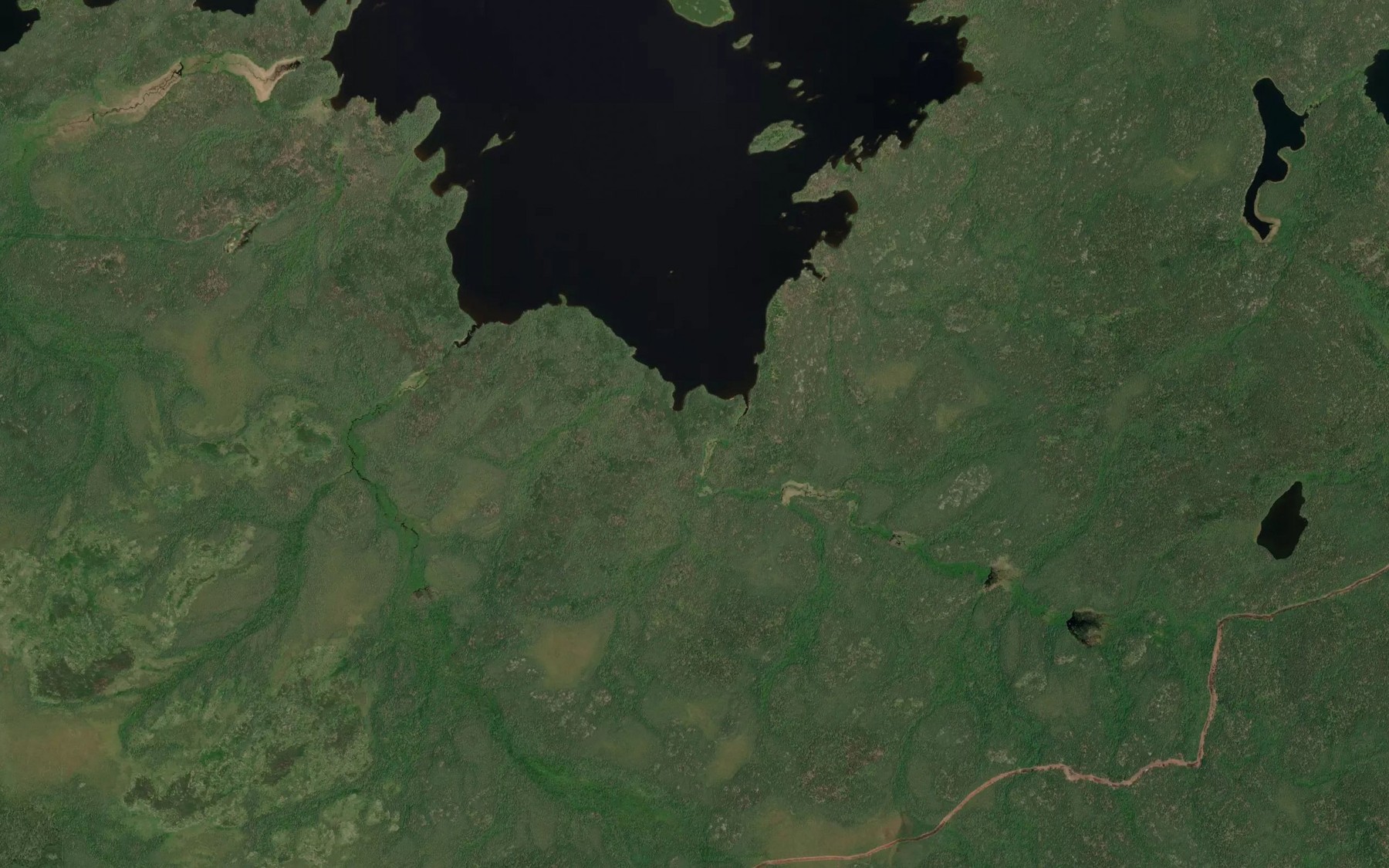 Satellite map of the South Bay